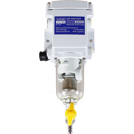 Séparateur huile-eau SWK-2000/10 600FG 600FH avec chauffage adapté aux applications marines et aux camions. (1/4)