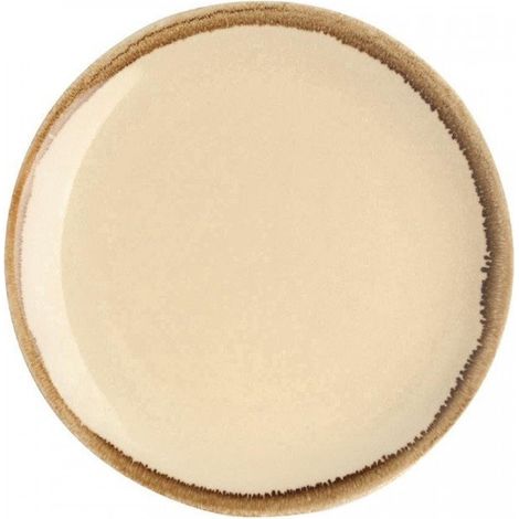 Lot de 6 assiettes rondes plates (Ø)230 mm, en porcelaine