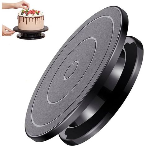 Alzata per torte, alzata girevole per torte, alzata antiscivolo per torte, alzata girevole per torte, piatto per torte, alzata per torte, piatto per torte con (1/5)
