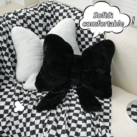 Weiche, flauschige Schleifenkissen, niedliche Schleifenkissen, Wohnaccessoires, gefüllte Schleifenkissen für den Lendenbereich, Schlafsofa und Wohnzimmer (1/5)