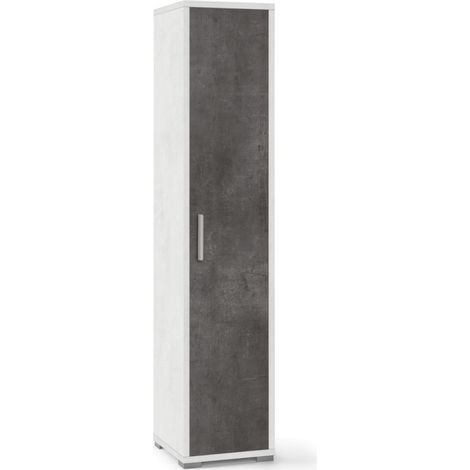 Columna 1 Puerta 39L x 41P x h182 – Acabado Blanco Mate y Negro Mate – Sarmog
