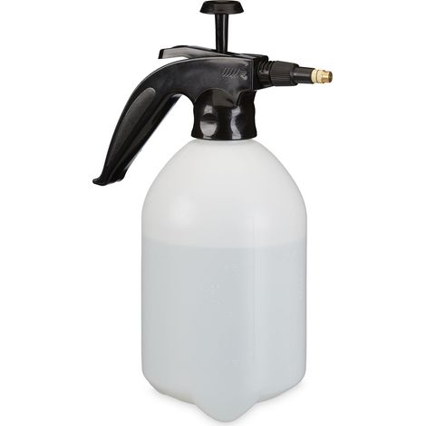 Spruzzatore da giardino a pressione 32 x 21 x 12,5 cm ugello regolabile resistente in plastica nera 130010706