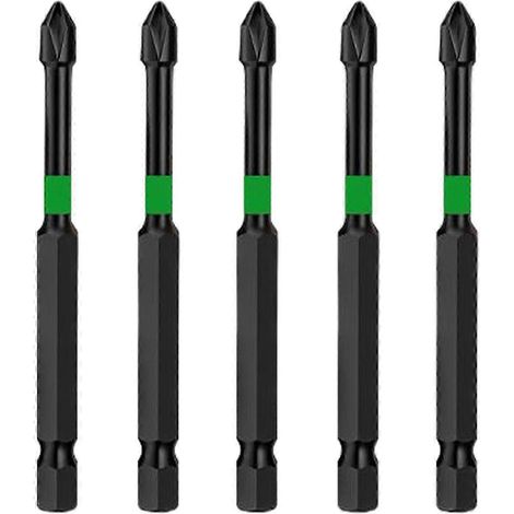 Ensemble de 5 embouts de vissage à percussion portables pour projets de bricolage-90mm (1/5)