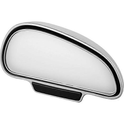 Rétroviseur grand angle pour voiture, convexe réglable angle mort, sécurité stationnement, argenté - côté droit (1/4)