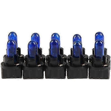 Lot de 10 ampoules LED T5/T6.5 W1,2W pour éclairage intérieur de voiture, indicateur de chauffage du tableau de bord - Bon état (1/5)