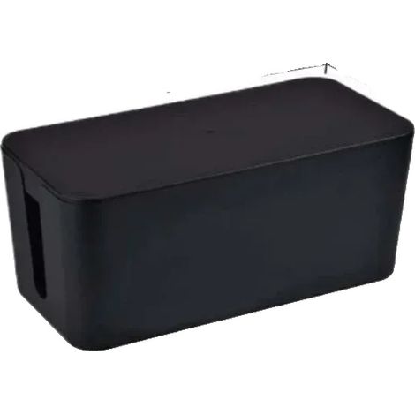 Scatola portacavi, design antipolvere, soluzione di organizzazione compatta, nero-m (1/2)