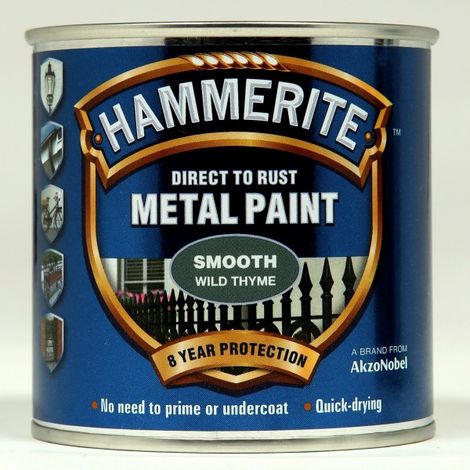 Hammerite Direct to Rust Smooth Finish Metal Paint in Wild Thyme - 250ml