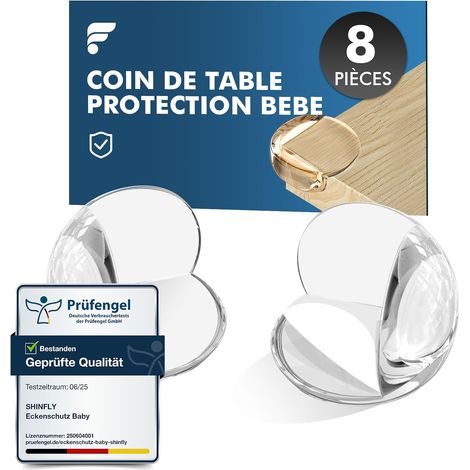 Coin de Table Protection Bebe, Rond Protection Coin de Table bébé, Protege Angle Bebe Sécurité pour Meuble, Bureau, Maison, École, avec Forte adhérence (1/5)