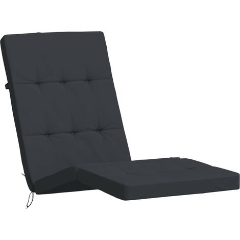 Cojines para tumbona 2 uds tela Oxford negro vidaXL (1/5)
