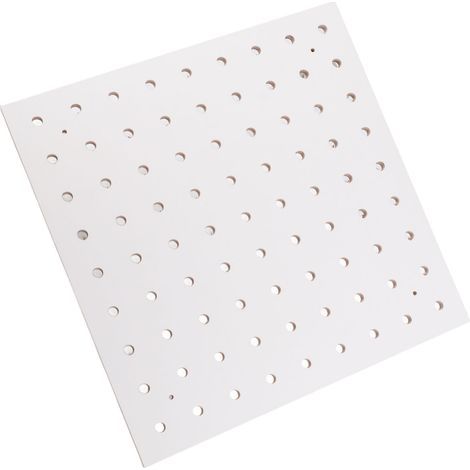 Porte-bobines mural pour 100 bobines de fil à coudre, avec 25 bâtonnets en bois, blanc, 300 x 300 mm, 1 couche (1/5)