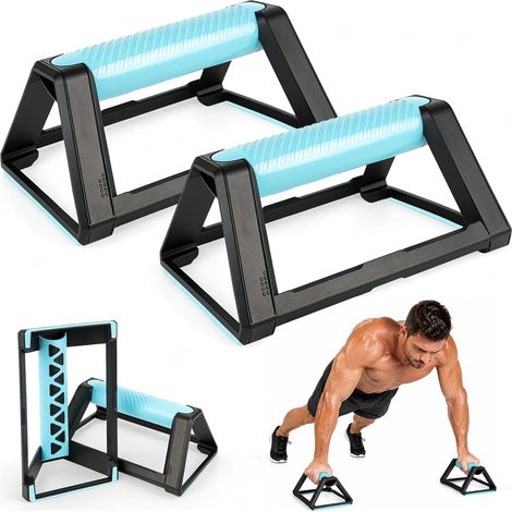 poignées de pompes, planche de pompes avec poignée en silicone, base antidérapante Portable empilable, équipement de calisthénique parallèle, poignées de maintien, barres de pompes (1/5)