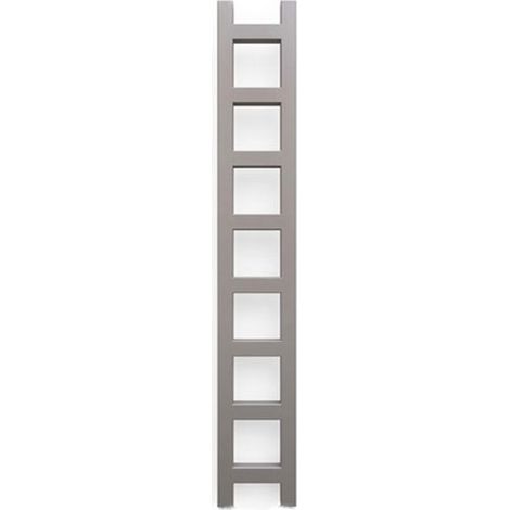 Scaldasalviette ad acqua calda colore 1280mm di altezza e 200mm di larghezza - 260 Watt - EAS1280/200SXRGR