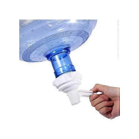 Wasserhahn-Trinkwasserspenderventil, praktisches tragbares Kunststoffventil für Outdoor-Camping-Wasserflaschen, weißes Wasserspender-Zapfhahnventil, Wasseranschluss für 48-mm-Krümmer