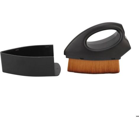 Pinceau à Fond de Teint Liquide - - Noir - Poils Doux - Housse de Protection - 7,5 x 6 cm (1/5)