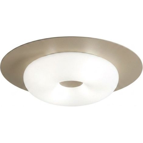 Plafoniera moderna top light chloe 1237 64 e27 led metallo vetro, finitura metallo sabbia (1/5)