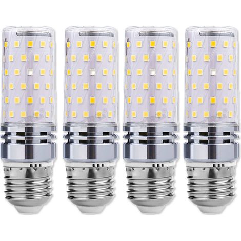 Lot de 4 ampoules LED E27 16W (6000K, 1340 lm) – Équivalent 150W halogène, blanc froid, 220-240V