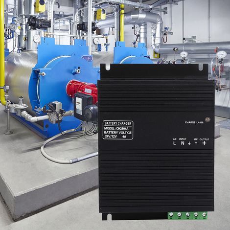 Chargeur de batterie intelligent 12V/24V 4A pour batteries au plomb-acide de générateur avec LE (1/5)