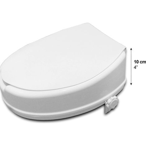 Réhausse WC Modèle, Forme anatomique confortable, Hauteur 10 cm (1/5)