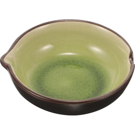 en céramique à glaçure craquelée vert clair petit format (1/5)