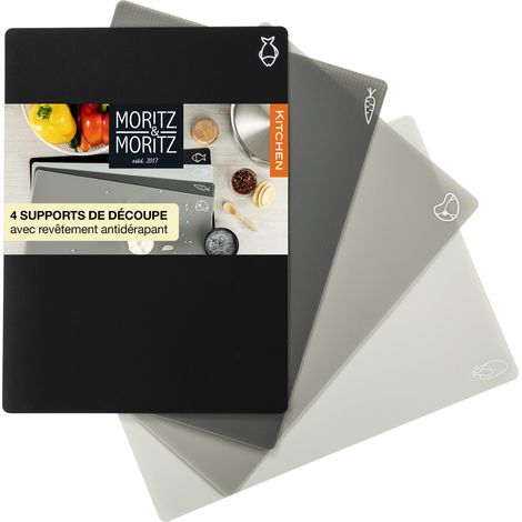 4x Planche a Decouper Souple - 28 x 38 cm – Planche à découper plastique pour un Travail Rapide – Set Planche à découper flexible - Planche cuisine - Planches à découper set (1/5)