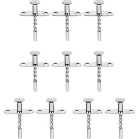 Lot de 10 Loquets à Piston en inox M5X70 (1/5)