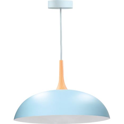 Lámpara colgante Serie Kaseli E27 Ø500mm Azul (1/4)