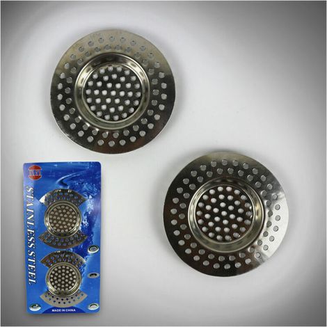 XEPHO (Lot de 2)-piège à cheveux de douche 7,7x7,7 cm, filtre à cheveux de douche, grille d'évier de cuisine, accessoires de cuisine, salle de bain, cuisine