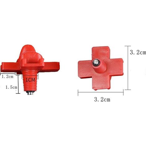 Chicken Feeder Nipples Horizontal Side Mount Automatic Water System Leak Proof Poultry Water System Suitable for Chickens Ducks Quail Drill Installation Tool (1/4)