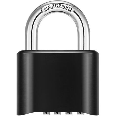 Cadenas à combinaison extérieur, conception à combinaison cachée, cadenas à combinaison réinitialisable résistant aux intempéries, haute sécurité, adapté aux clôtures de hangar, aux casiers (1/5)