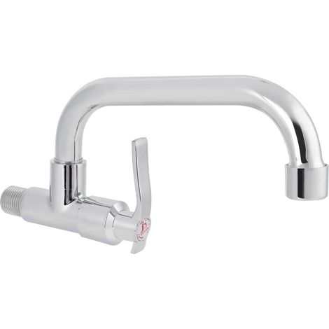 Robinet Cuisine Mural Flexible, G1/2 Acier Inoxydable Robinetterie Pivotant à 360 ° Accessoire de Robinet pour Jardin Cuisine Salle de Bain (1/5)