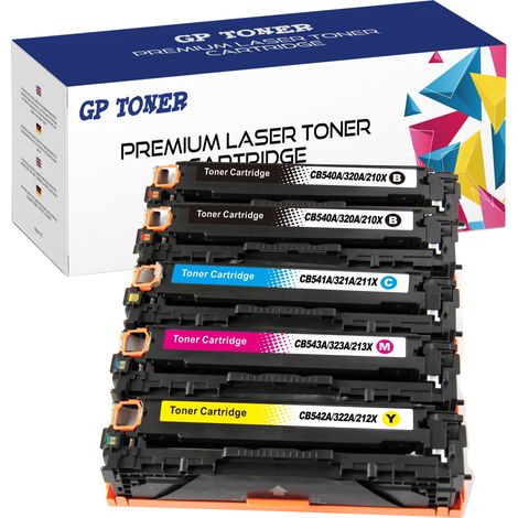 5 Toner für HP GP-HCB545A/CE325A/CF215X cmykk (1/5)