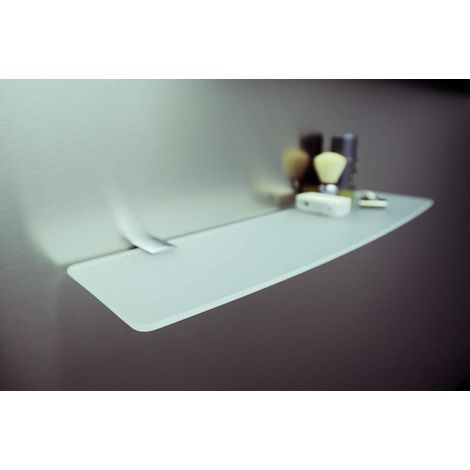 METAFORM - MOVIN' MENSOLA 56CM IN OTTONE E VETRO