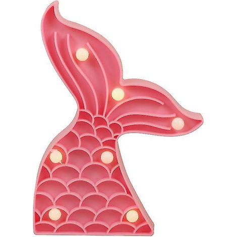 Veilleuse queue de sirène (1 pièce) pour table de fête ou de maison (1/3)
