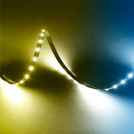 LED-Streifen SMD 2835 5M 12W/M 1200Lm/M CCT (Einstellbar Lichtschirm) IP20 24VDC [SKY-FSL2835-120-CCT]