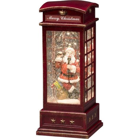 Konstsmide LED Telefonzelle mit Weihnachtsmann Höhe 25 cm (1/3)