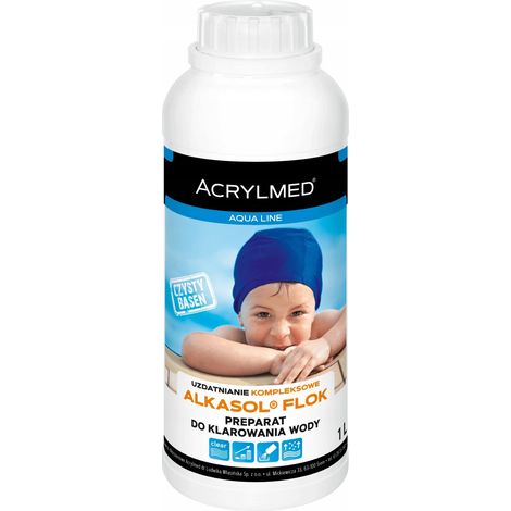 Acrylmed Alkasol Flok Flüssigkeit zur Wasserklärung und -koagulation 1L