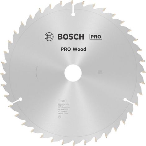Bosch PRO Wood Circular Saw Blade 254 x 2 x 30 mm T40 2608640435