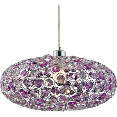 Lampada a sospensione Candellux Cristy 31-92635 cristallo cromo