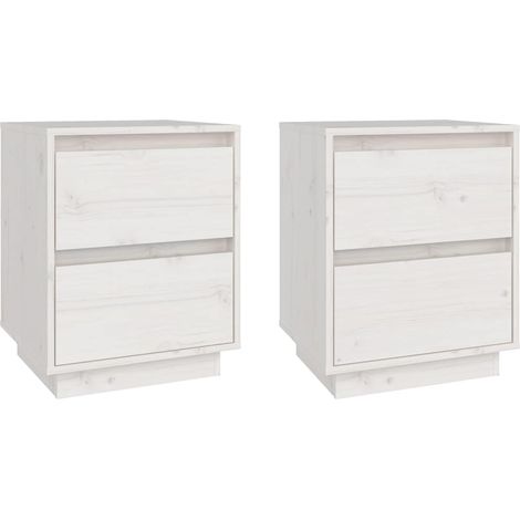Maison Exclusive - Mesitas de noche 2 uds madera maciza de pino b (1/5)