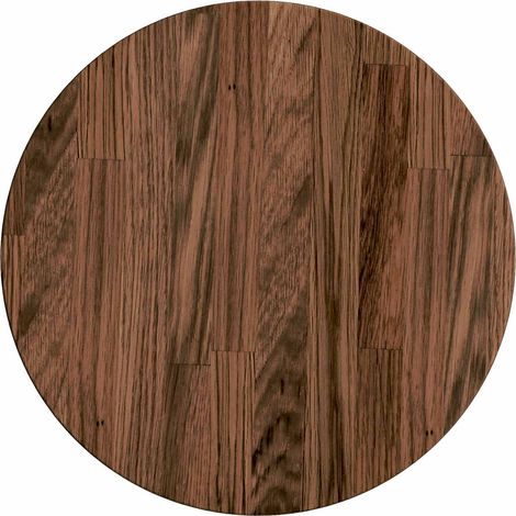 Encimera Marrón Oscuro Ø 30 x 2,5 cm Madera de Roble Sólido vidaXL