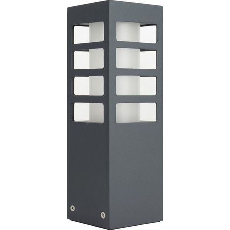 Paletto da giardino 25 cm E27 grigio scuro IP54 SU-MA Rado III (1/4)