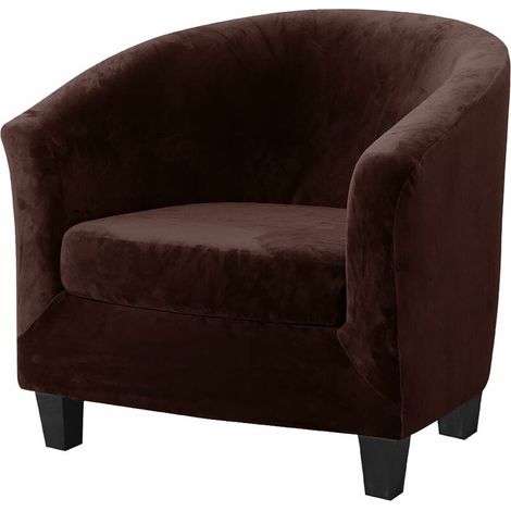 2 Pièces Housses de Chaise de Baignoire en Velours avec Housse de Coussin Stretch Doux Amovible Housses de Chaise de Baignoire Fauteuil Canapé Canapé Protecteur de Meubles pour Salon Club Bar C (1/5)
