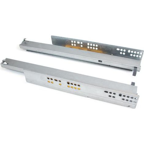 Emuca Modelo Correderas Invisibles Plateadas 500 mm