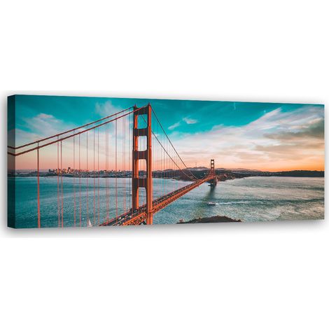 Tableau sur toile Golden Gate Bridge 90x30 (1/5)