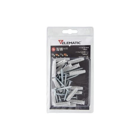 ELEMATIC TASSELLO T6 VA 5X25 CON VITE CONF. 100 PZ- 1,0 confezione