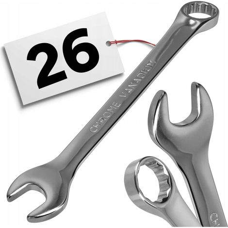 26 mm Maul-Kombinationsschlüssel, robust, massiv, Standardausführung (1/5)