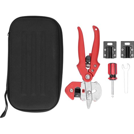 Ensemble outils greffage jardin – ciseaux coupe branche – sécateur – fournitures professionnelles – rouge