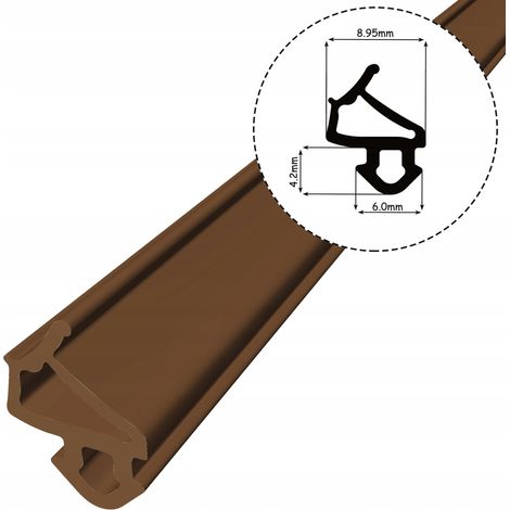 Junta para ventanas de PVC S-1127 VEKA MARR脫N 1m (1/5)