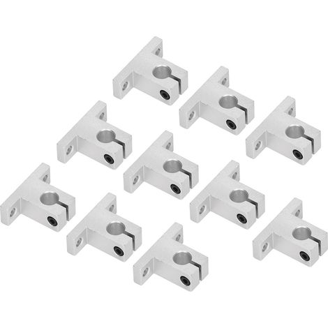10 Pièces Glissières Linéaires en Aluminium, Guidage à Roulement pour Déplacement Linéaire Précision (1/5)