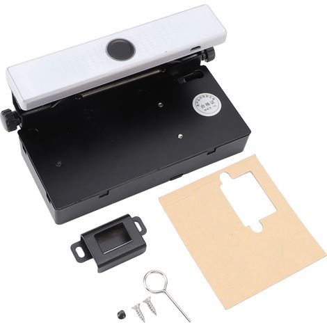 Serrure biométrique intelligente à empreinte digitale pour armoire, antivol, à piles, pour tiroirs et placards, pour la protection de la vie privée à la maison et au bureau. (1/5)
